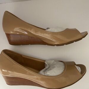 Cole Haan Nike Air Size 10 Wedge Open Toe Shoes